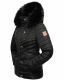 Navahoo Wisteriaa ladies winter hooded quilted jacket with fur collar