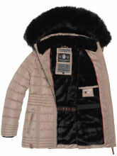 Navahoo Umay Princess Damen Winter Steppjacke Taupe-Gr.L