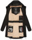 Marikoo Racquellee Damen Softshell Jacke Schwarz-Gr.S