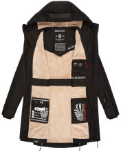 Marikoo Racquellee Damen Softshell Jacke Schwarz-Gr.L