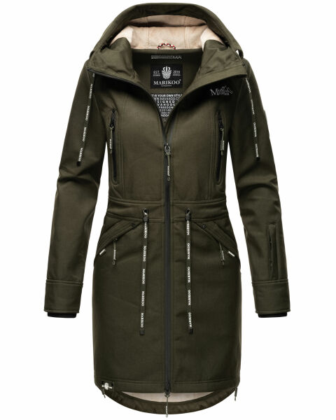 Marikoo Racquellee Damen Softshell Jacke Olive-Gr.XS