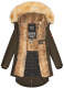 Navahoo Bombii ladies winter jacket long with faux fur Anthrazit Größe S - Gr. 36