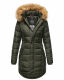 Navahoo Papaya Damen gesteppte Winterjacke Olive Größe S - Gr. 36