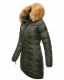 Navahoo Papaya Damen gesteppte Winterjacke Olive Größe S - Gr. 36