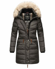 Navahoo Paula Damen Parka Winterjacke Gefüttert Anthrazit Größe M - Gr. 38