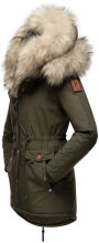Navahoo Sweety Damen 2in1 Parka Winterjacke Olive Größe XS - Gr. 34