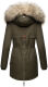 Navahoo Sweety Damen 2in1 Parka Winterjacke Olive Größe XS - Gr. 34