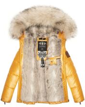 Navahoo Tikunaa ladies winter jacket quilted jacket with faux fur hood  Größe XS - Gr. 34
