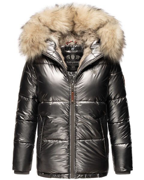 Navahoo Tikunaa ladies winter jacket quilted jacket with faux fur hood  Größe XS - Gr. 34