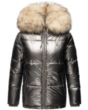Navahoo Tikunaa ladies winter jacket quilted jacket with faux fur hood  Größe XS - Gr. 34