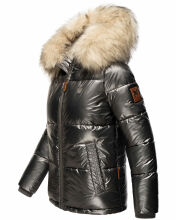 Navahoo Tikunaa ladies winter jacket quilted jacket with faux fur hood  Größe XS - Gr. 34
