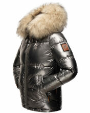Navahoo Tikunaa ladies winter jacket quilted jacket with faux fur hood  Größe XS - Gr. 34