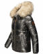 Navahoo Tikunaa ladies winter jacket quilted jacket with faux fur hood  Größe XS - Gr. 34