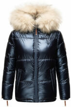 Navahoo Tikunaa ladies winter jacket quilted jacket with faux fur hood  Größe XS - Gr. 34