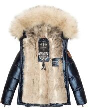 Navahoo Tikunaa ladies winter jacket quilted jacket with faux fur hood  Größe XS - Gr. 34