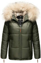 Navahoo Tikunaa ladies winter jacket quilted jacket with faux fur hood  Größe XS - Gr. 34