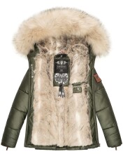 Navahoo Tikunaa ladies winter jacket quilted jacket with faux fur hood  Größe XS - Gr. 34