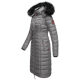 Navahoo Umay ladies long winter jacket with fur collar Grau-Gr.XXL
