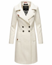 Navahoo Wooly Damen Trenchcoat Winter Mantel Offwhite...