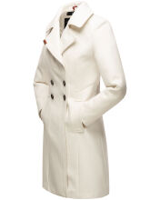 Navahoo Wooly Ladies Coat B661 Offwhite  Größe XL - Gr. 42