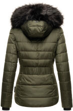 Navahoo Zuckerbiene Damen Kapuzen Steppjacke  Olive Größe S - Gr. 36