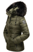 Navahoo Zuckerbiene Damen Kapuzen Steppjacke  Olive Größe S - Gr. 36