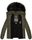 Navahoo Zuckerbiene Damen Kapuzen Steppjacke  Olive Größe S - Gr. 36