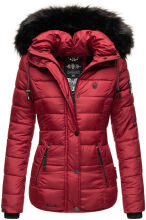 Navahoo Zuckerbiene Damen Kapuzen Steppjacke  Bordeaux...