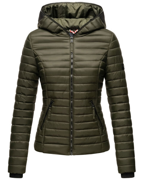 Navahoo Kimuk Damen Übergangs Steppjacke Olive Größe M - Gr. 38