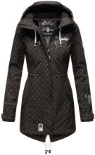 Marikoo Zimtzicke Damen lange Softshell Jacke Schwarz...