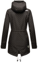 Marikoo Zimtzicke Damen lange Softshell Jacke Schwarz w.D. Größe S - Gr. 36
