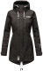 Marikoo Zimtzicke Damen lange Softshell Jacke Schwarz w.D. Größe S - Gr. 36