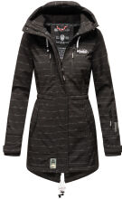 Marikoo Zimtzicke Damen lange Softshell Jacke Schwarz w.L. Gr&ouml;&szlig;e M - Gr. 38