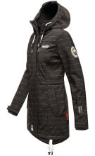 Marikoo Zimtzicke Damen lange Softshell Jacke Schwarz w.L. Gr&ouml;&szlig;e M - Gr. 38