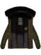 Navahoo Melikaa ladies winter jacket with faux fur collar & hood Olive-Gr.M