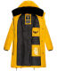Marikoo Streliziaa Damen lange Winter Steppjacke Fellkragen Gelb-Gr.XS