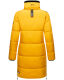 Marikoo Streliziaa Damen lange Winter Steppjacke Fellkragen Gelb-Gr.S