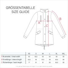 Marikoo Karmaa-Princess Damen Parka Winterjacke mit Fellkragen Weinrot-Gr.S