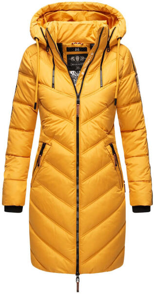Marikoo Armasa lange Damen Winter Steppjacke Gelb Größe XS - Gr. XS