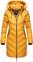 Marikoo Armasa lange Damen Winter Steppjacke Gelb...