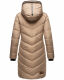 Marikoo Armasa lange Damen Winter Steppjacke Taupe Grey Größe XS - Gr. XS