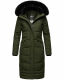 Navahoo Fahmiyaa ladies long hooded winter jacket Olive-Gr.XS