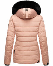 Navahoo Milianaa winter jacket quilted jacket lined hood faux fur Rosa Größe XS - Gr. 34
