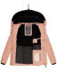 Navahoo Milianaa winter jacket quilted jacket lined hood faux fur Rosa Größe XS - Gr. 34