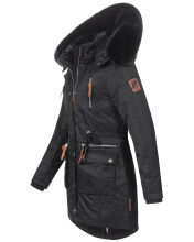 Navahoo Mangala Princess Damen Winter Parka Jacke TeddyfellSchwarz-Gr.M