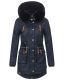 Navahoo Mangala Princess Damen Winter Parka Jacke TeddyfellNavy-Gr.S