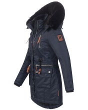 Navahoo Mangala Princess Damen Winter Parka Jacke TeddyfellNavy-Gr.L