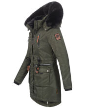 Navahoo Mangala Princess Damen Winter Parka Jacke TeddyfellGrün-Gr.XS