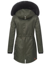Navahoo Mangala Princess Damen Winter Parka Jacke TeddyfellGrün-Gr.XS