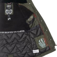 Navahoo Mangala Princess Damen Winter Parka Jacke TeddyfellGrün-Gr.XS